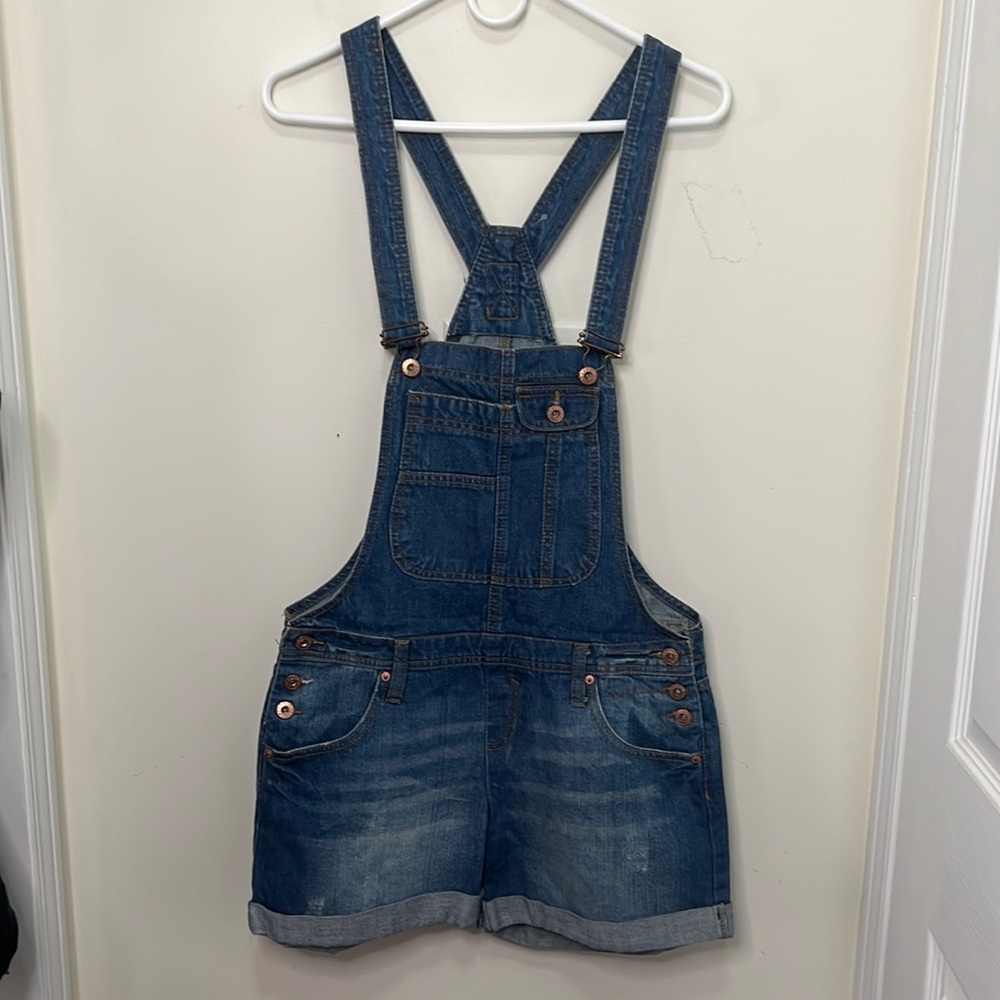 River Island Denim Jeans Romper Overalls Size 10